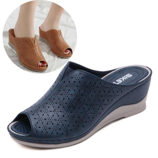 women comfortable outdoor non-slip slippers ladies wedge fish mouth slippers sandals 2020 summer female hollow out buckle shoes, Black
women comfortable outdoor non-slip slippers ladies wedge fish mouth slippers sandals 2020 summer female hollow out buckle shoes, Black