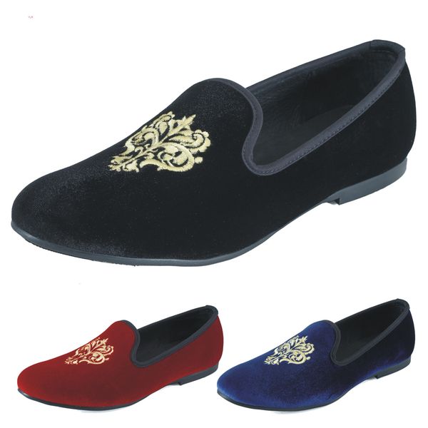 british men velvet slippers loafers dress shoes embroidery velvet shoes vintage men's flats part casual shoes black red blue s29z
british men velvet slippers loafers dress shoes embroidery velvet shoes vintage men's flats part casual shoes black red blue s29z