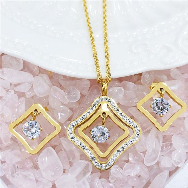 crystal necklace square pendants necklace earrings cz dangle zirconia metal chain jewelry sets for women, Silver
crystal necklace square pendants necklace earrings cz dangle zirconia metal chain jewelry sets for women, Silver