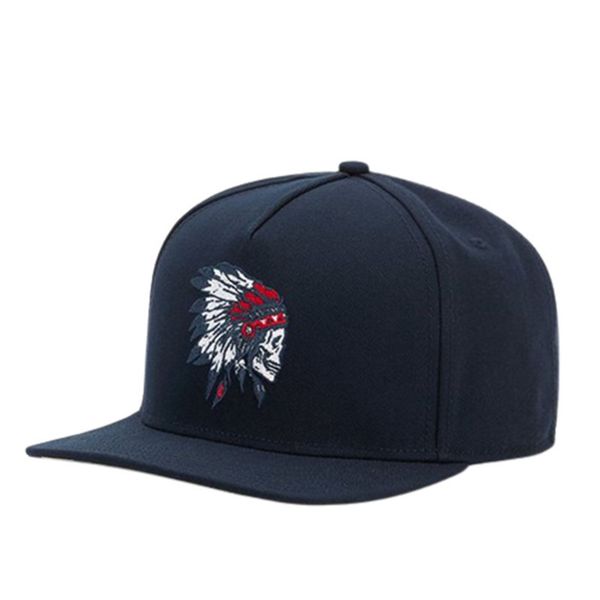 merk cap schedel hip-hop snapback hoed voor mannen vrouwen volwassen outdoor casual verstelbare zon baseball cap, Blue;gray