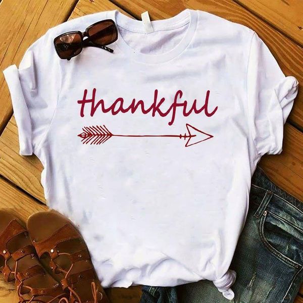 women lady t shirt thankful letters printed tshirt ladies short sleeve loose tee shirt women female clothes graphic t-shirt, White 
women lady t shirt thankful letters printed tshirt ladies short sleeve loose tee shirt women female clothes graphic t-shirt, White