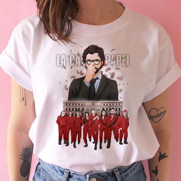 new money heist harajuku t shirts women la casa de papel t-shirts fashion house of paper tshirt female o-neck tee, White
new money heist harajuku t shirts women la casa de papel t-shirts fashion house of paper tshirt female o-neck tee, White