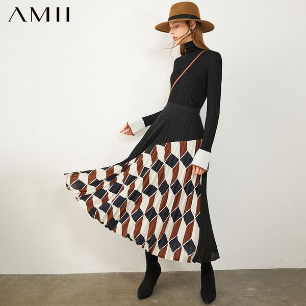 amii minimalism autumn fashion women skirt causal pleateed plaid high waist women's skirt calf-length female skirt 12030304 1014, Black
amii minimalism autumn fashion women skirt causal pleateed plaid high waist women's skirt calf-length female skirt 12030304 1014, Black