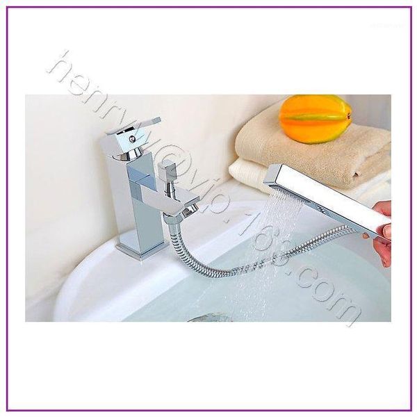 bathroom sink faucets l16393 - luxury deck mounted removable brass pull out basin faucet with hand shower & hose1
bathroom sink faucets l16393 - luxury deck mounted removable brass pull out basin faucet with hand shower & hose1