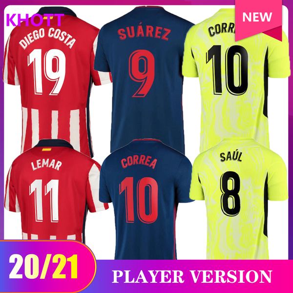 player version 20-21 madrid soccer jersey #7 joao felix 2020 men #9 morata #8 saul home soccer shirt customized football shirt, Black;yellow
player version 20-21 madrid soccer jersey #7 joao felix 2020 men #9 morata #8 saul home soccer shirt customized football shirt, Black;yellow