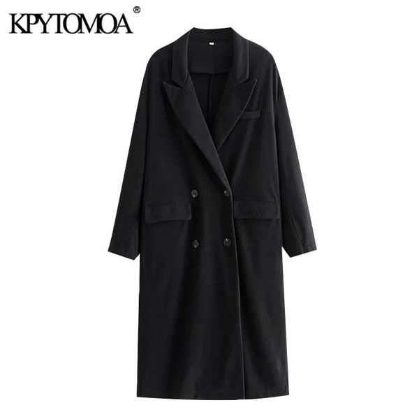kpytomoa women 2021 fashion double breasted loose woolen coat vintage long sleeve pockets female outerwear chic overcoat, Black
kpytomoa women 2021 fashion double breasted loose woolen coat vintage long sleeve pockets female outerwear chic overcoat, Black