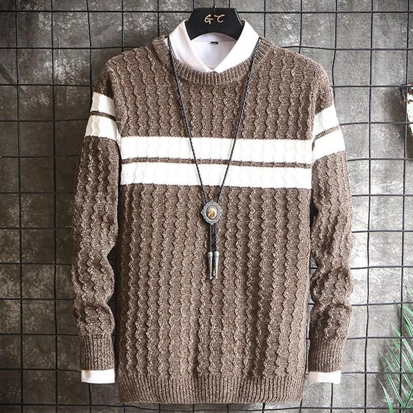 men's sweaters airgracias sweater classic white stripes high-quality fabric casual pullover 2021 spring warm simple bottoming shirt, White;black
men's sweaters airgracias sweater classic white stripes high-quality fabric casual pullover 2021 spring warm simple bottoming shirt, White;black