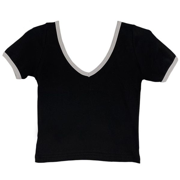sell harajuku v neck backless women's t shirt black short sleeve crop women's shirt tee ropa mujer 2020 bbyukh, White;black
sell harajuku v neck backless women's t shirt black short sleeve crop women's shirt tee ropa mujer 2020 bbyukh, White;black