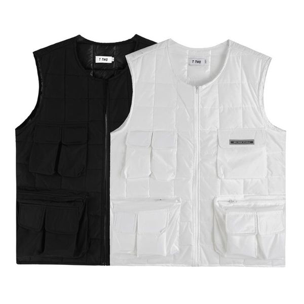 men's vests 2021 men spring autumn winter high street retro loose functional wind multi-pocket tactical tooling vest down padded jacket, Black;white
men's vests 2021 men spring autumn winter high street retro loose functional wind multi-pocket tactical tooling vest down padded jacket, Black;white