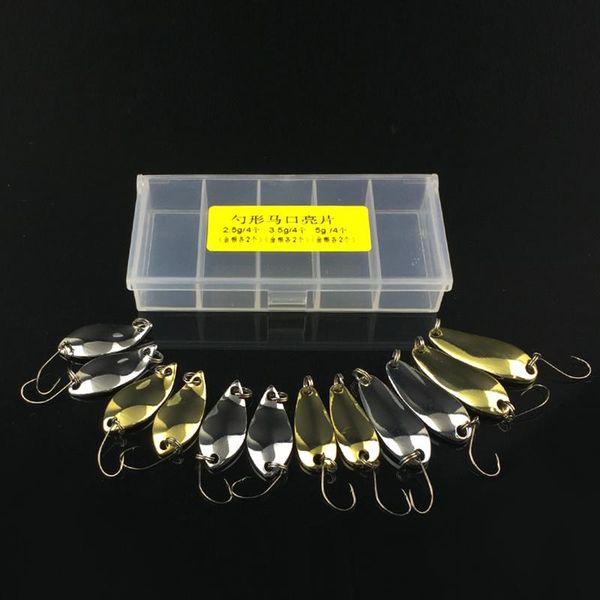 12pcs / серия медь блесна metal lure kit 2.5g 3.5g 5g hard bait пресной воды форель bass fishing приманка isca искусственный leurre bbyofr
12pcs / серия медь блесна metal lure kit 2.5g 3.5g 5g hard bait пресной воды форель bass fishing приманка isca искусственный leurre bbyofr