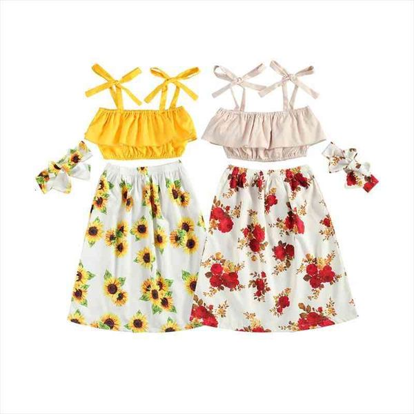 summer holiday kids girls clothes sets 3pcs flowers print strap sleeveless vest ankle length skirts headband, White
summer holiday kids girls clothes sets 3pcs flowers print strap sleeveless vest ankle length skirts headband, White