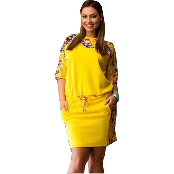 summer dress 2020 new print round neck half sleeve printed large plus size women mini floral dresses clothing vestidos lbd8025, Black;gray
summer dress 2020 new print round neck half sleeve printed large plus size women mini floral dresses clothing vestidos lbd8025, Black;gray