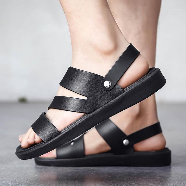 summer sandals men leather classic roman sandals 2020 slipper outdoor sneaker beach rubber flip flops men water trekking1, Black
summer sandals men leather classic roman sandals 2020 slipper outdoor sneaker beach rubber flip flops men water trekking1, Black