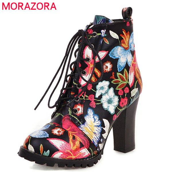 morazora 2020 big size 48 ankle boots women lace up print fashion high heels party wedding shoes woman autumn winter booties 1026, Black
morazora 2020 big size 48 ankle boots women lace up print fashion high heels party wedding shoes woman autumn winter booties 1026, Black
