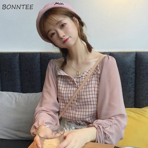 shirts women summer plaid patchwork slim chic drawstring student ulzzang cute casual holiday design female popular daily new1, White
shirts women summer plaid patchwork slim chic drawstring student ulzzang cute casual holiday design female popular daily new1, White