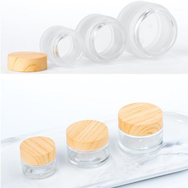 1pc frosted glass jar skin care eye cream jars pot refillable bottle cosmetic container with wood grain lid 5g 10g 15g 30g 50g1
1pc frosted glass jar skin care eye cream jars pot refillable bottle cosmetic container with wood grain lid 5g 10g 15g 30g 50g1
