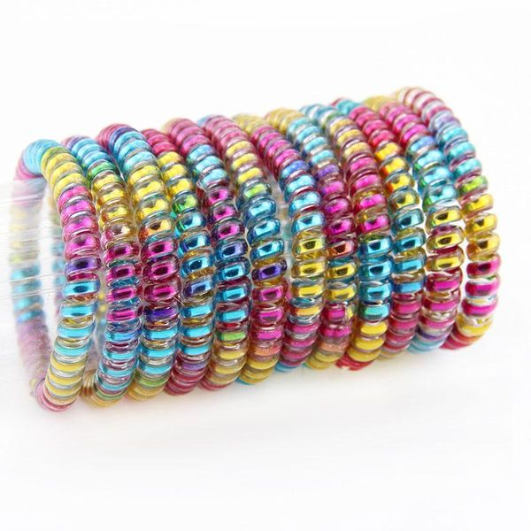 colorful rainbow thin elastic hair bands rubber headwear women rope spiral shape ties gum telephone wire sqcfia luckyhat, Silver
colorful rainbow thin elastic hair bands rubber headwear women rope spiral shape ties gum telephone wire sqcfia luckyhat, Silver