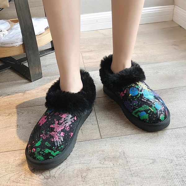 rimocy 2020 mixed colors bling shoes woman winter warm platform non-slip black snow boots thicken short plush fur ankle boots
rimocy 2020 mixed colors bling shoes woman winter warm platform non-slip black snow boots thicken short plush fur ankle boots
