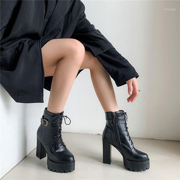 ymechic ladies super block high heels gothic shoes 3.5cm platform lace up black womens rock ankle punk biker boots female 20201
ymechic ladies super block high heels gothic shoes 3.5cm platform lace up black womens rock ankle punk biker boots female 20201