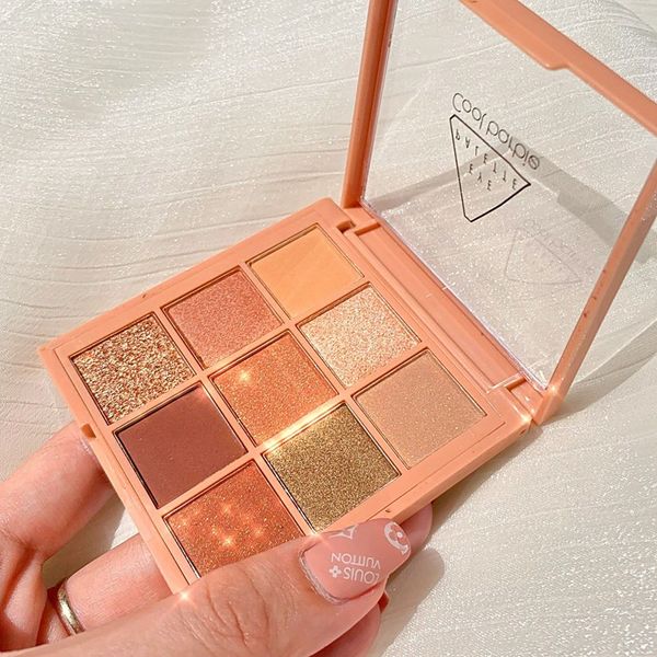 9 colors nude eyeshadow kit matte glitter eyeshadow palette makeup diamond glitter metallic shiny nude eye pigment cosmetics 0249
9 colors nude eyeshadow kit matte glitter eyeshadow palette makeup diamond glitter metallic shiny nude eye pigment cosmetics 0249