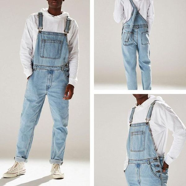 overalls high waist men jeans summer new men jeans desnim high street europe and america, Blue
overalls high waist men jeans summer new men jeans desnim high street europe and america, Blue