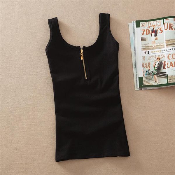 new arrival women fashion summer casual solid cotton sleeveless vest tank t shirt candy color basic crop bustier women, White
new arrival women fashion summer casual solid cotton sleeveless vest tank t shirt candy color basic crop bustier women, White