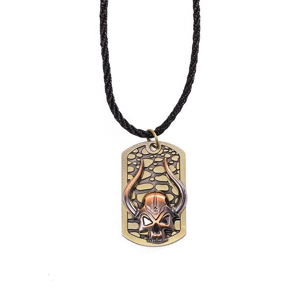 junwei retro punk leisure necklace skull pendant boyfriend gift long necklace jewelry men, Silver
junwei retro punk leisure necklace skull pendant boyfriend gift long necklace jewelry men, Silver