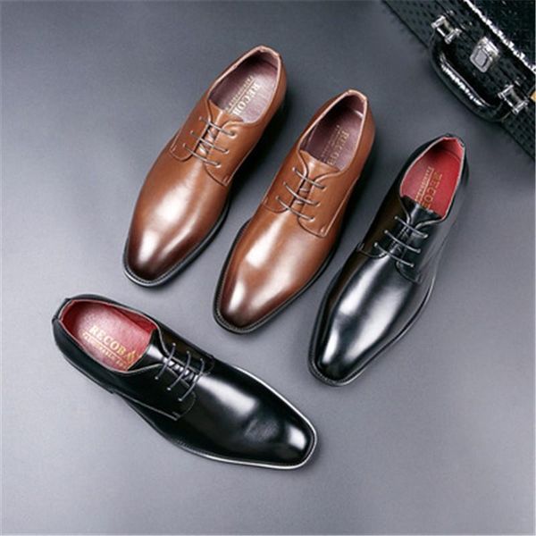 2020 fashion men formal shoes breathable leather personality men business dress loafers oxford wedding shoes, Black
2020 fashion men formal shoes breathable leather personality men business dress loafers oxford wedding shoes, Black
