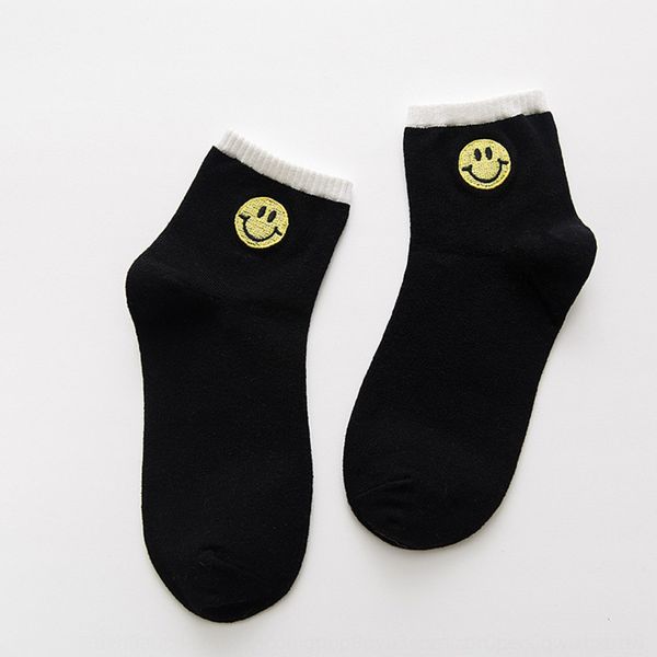 children cartoon embroidery smiling face women's sock in the embroidered and socks middle of the tube cotton ventilation street leisure, Black
children cartoon embroidery smiling face women's sock in the embroidered and socks middle of the tube cotton ventilation street leisure, Black
