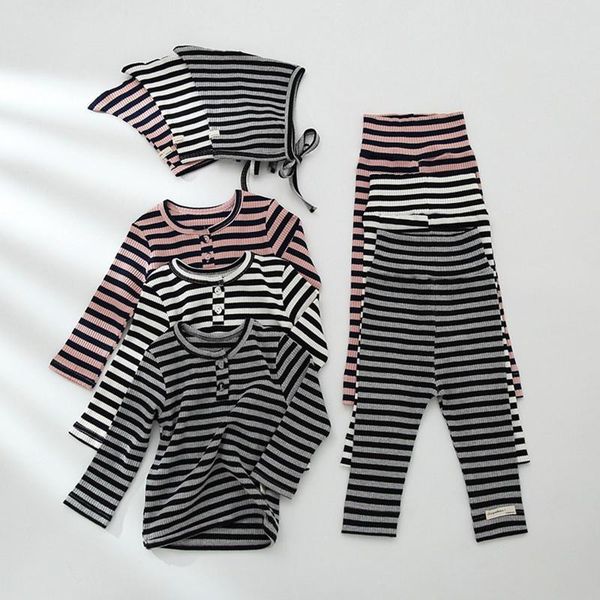 autumn baby boys girls clothes suit t-shirt+pants+hat toddler girls boys cotton stripe pajamas suit baby clothing sets, White
autumn baby boys girls clothes suit t-shirt+pants+hat toddler girls boys cotton stripe pajamas suit baby clothing sets, White
