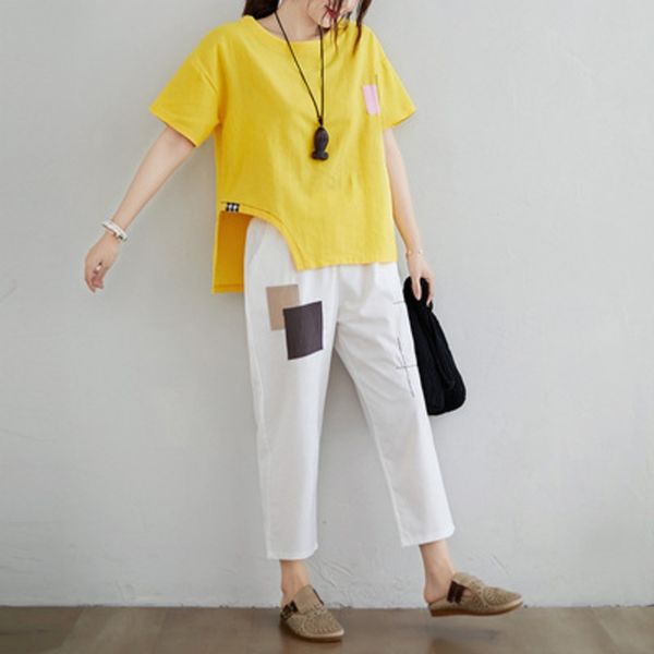 etn3h casual summer new loose large for casual 2020 suit artistic and two-piece suit size women cotton linen cotton linen zvppj, Gray
etn3h casual summer new loose large for casual 2020 suit artistic and two-piece suit size women cotton linen cotton linen zvppj, Gray