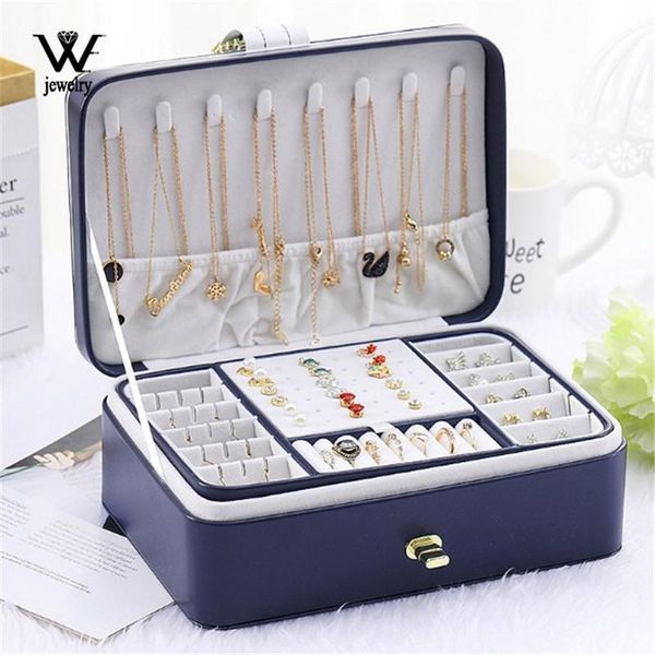 jewelry pouches, bags we large two layer organizer box with 56 stud jacks smooth leather storage case display holder lock, Pink;blue
jewelry pouches, bags we large two layer organizer box with 56 stud jacks smooth leather storage case display holder lock, Pink;blue