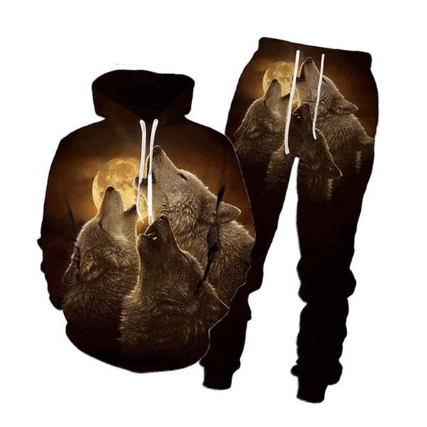 2021 new men/womens halloween wolf funny 3d print fashion tracksuits hip hop pants + hoodies rf03, Gray
2021 new men/womens halloween wolf funny 3d print fashion tracksuits hip hop pants + hoodies rf03, Gray