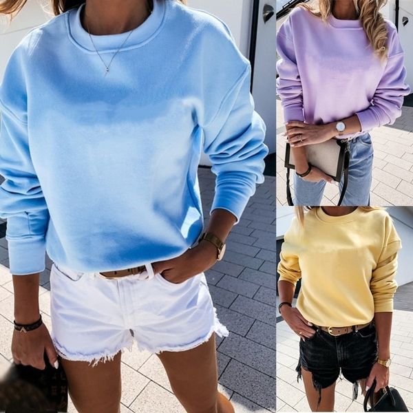 solid color round neck women's thin hoodies dropped shoulder sleeve loose female hoody autumn comfortable casual sweatshirt y200915, Black
solid color round neck women's thin hoodies dropped shoulder sleeve loose female hoody autumn comfortable casual sweatshirt y200915, Black