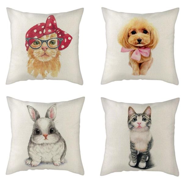 pillow case cover linen cartoon animals printed cushion for home sofa decorative pillowcases
pillow case cover linen cartoon animals printed cushion for home sofa decorative pillowcases