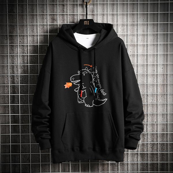 2021 new autumn spring casual hoodies men's sweatshirts hooded long sleeve cartoon dinosaur pattern men pullovers korean trendy style m, Black
2021 new autumn spring casual hoodies men's sweatshirts hooded long sleeve cartoon dinosaur pattern men pullovers korean trendy style m, Black