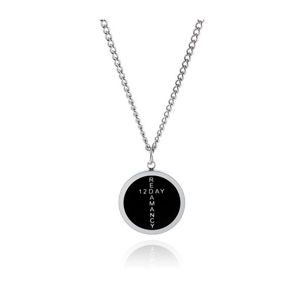 2022ss original black round brand letter pendant necklace wild korean version of simple hip-hop men and women sweater chain, Silver
2022ss original black round brand letter pendant necklace wild korean version of simple hip-hop men and women sweater chain, Silver