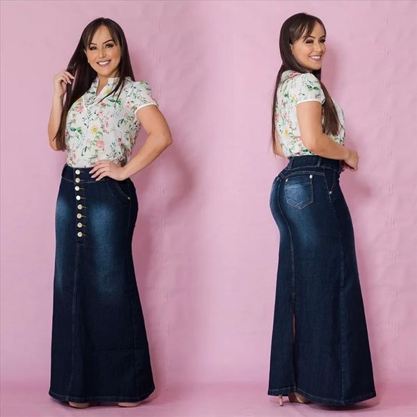 faldas largas mujer jeans womens casual front button washed denim a line skirts long jean skirt maxi skirt winter g3, Black
faldas largas mujer jeans womens casual front button washed denim a line skirts long jean skirt maxi skirt winter g3, Black
