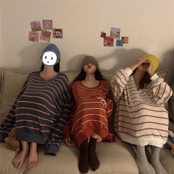 japanese sweet and lovely sister dress striped wei dress female korean version loose lazy wind honey 100 long jacket, Black
japanese sweet and lovely sister dress striped wei dress female korean version loose lazy wind honey 100 long jacket, Black