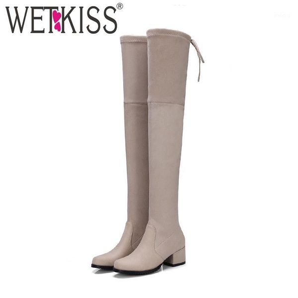 boots wetkiss big size 34-43 trend lady stretch thigh high boot chunky heel lace over knee women shoes female long1, Black
boots wetkiss big size 34-43 trend lady stretch thigh high boot chunky heel lace over knee women shoes female long1, Black