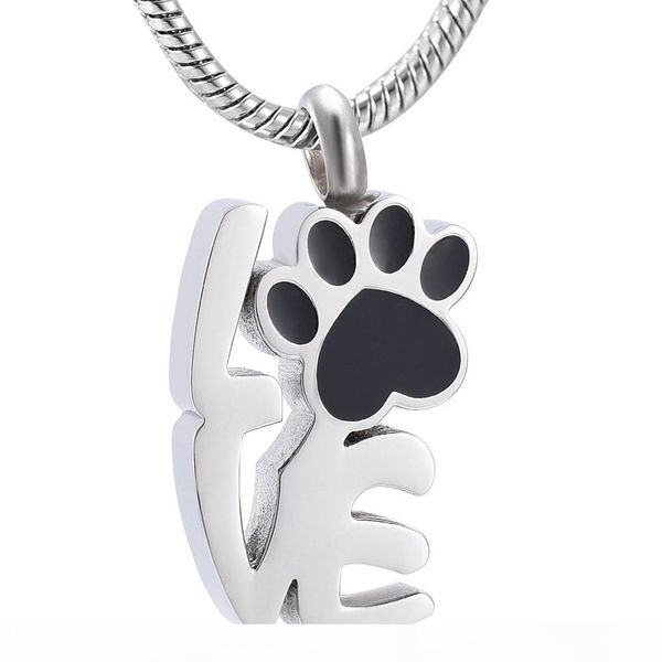 ijd9965-1 love dog paw keepsake jewelry stainless steel pet memorial jewelry engravable cremation urn necklace for pet ashes, Silver
ijd9965-1 love dog paw keepsake jewelry stainless steel pet memorial jewelry engravable cremation urn necklace for pet ashes, Silver