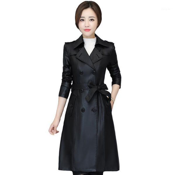 autumn winter women leather jacket plus cotton fashion plus size 5xl long jackets faux leather coat female outerwear with belt1, Black
autumn winter women leather jacket plus cotton fashion plus size 5xl long jackets faux leather coat female outerwear with belt1, Black