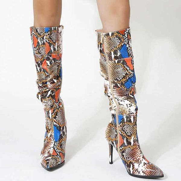 boots women's winter snakeskin side zip fashion pointed toe knee high made in china women shoes, Black
boots women's winter snakeskin side zip fashion pointed toe knee high made in china women shoes, Black