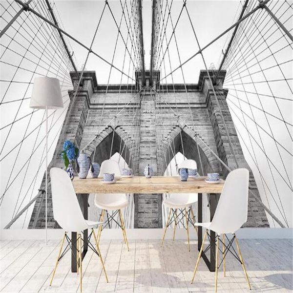 3d wallpaper art bridge p wall mural black white wallpapers wall papers for living room home decor theme bar european style
3d wallpaper art bridge p wall mural black white wallpapers wall papers for living room home decor theme bar european style