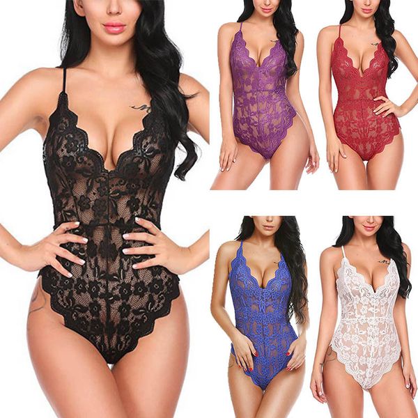 women lingerie v neck sleepwear nightwear ladies lace sling pajamas backless bodysuit female see through girl night sleepwear 821, Black;red
women lingerie v neck sleepwear nightwear ladies lace sling pajamas backless bodysuit female see through girl night sleepwear 821, Black;red