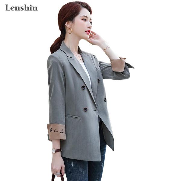 women's suits & blazers lenshin soft and comfortable high-quality embroidery jacket with pocket office lady casual style blazer women e, White;black
women's suits & blazers lenshin soft and comfortable high-quality embroidery jacket with pocket office lady casual style blazer women e, White;black