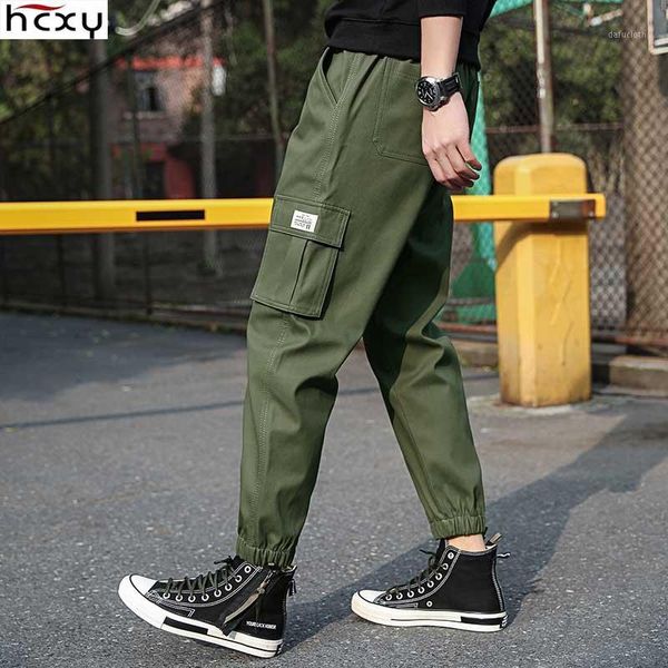hcxy 2020 autumn men's cargo pants ankle length students men casual harem trousers big pockets 95% full cotton elastic waist1, Black
hcxy 2020 autumn men's cargo pants ankle length students men casual harem trousers big pockets 95% full cotton elastic waist1, Black