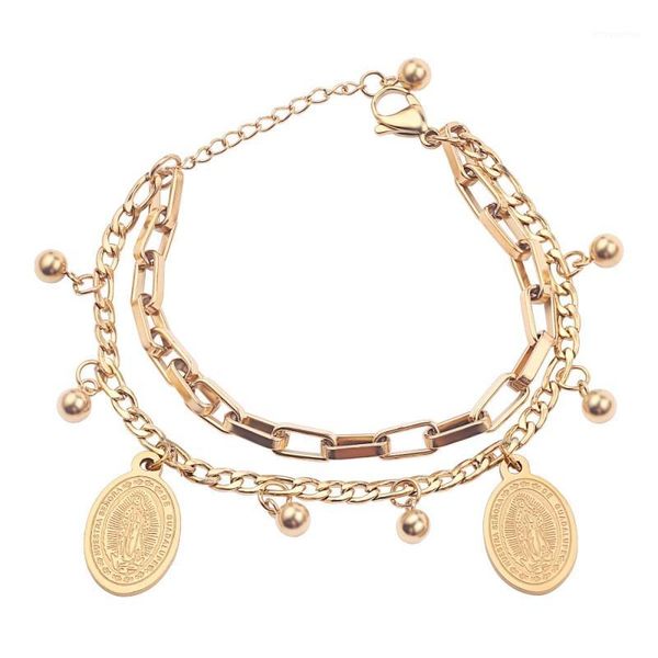 new 2020gold color charm chain coin human head irregular female fashion jewelry bracelets bangles for women1, Golden;silver
new 2020gold color charm chain coin human head irregular female fashion jewelry bracelets bangles for women1, Golden;silver