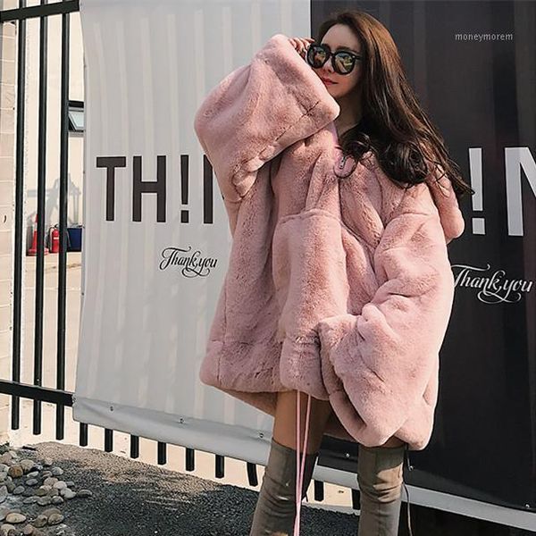 winter 2020 women oversized plush overcoat loose thick warm korean medium length hooded fur coat female chaquetas de mujer m2521, Black
winter 2020 women oversized plush overcoat loose thick warm korean medium length hooded fur coat female chaquetas de mujer m2521, Black