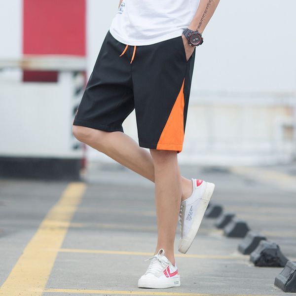 men's shorts capris youth training casual middle loose summer beach pants large underpants, White;black
men's shorts capris youth training casual middle loose summer beach pants large underpants, White;black